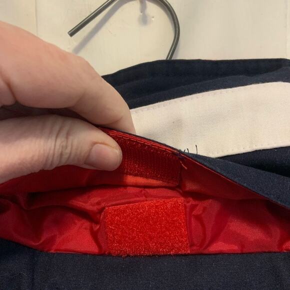 Vintage 90s Original Windbreaker brand red white and blue zip up jacket coat xl - Picture 8 of 8